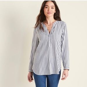 Old Navy Blue/Grey Stripe Popover Tunic (XXL) NWT